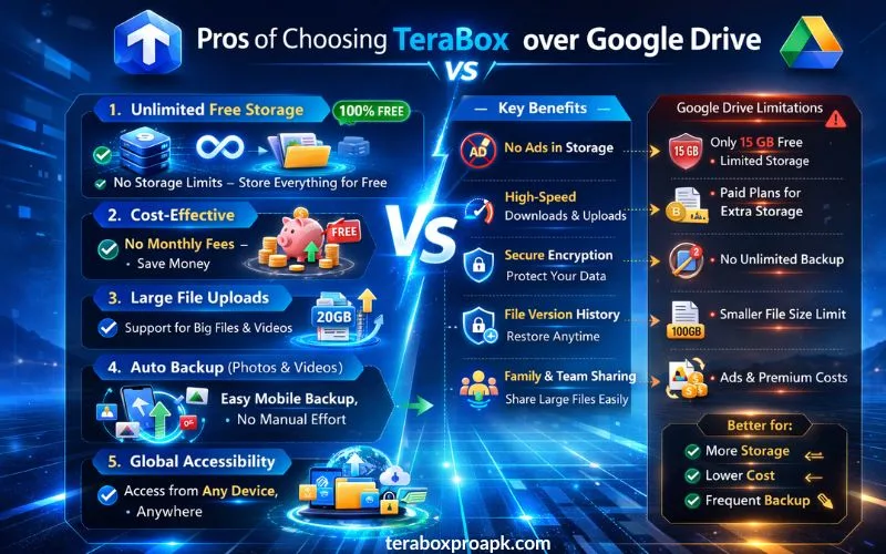 TeraBox over Google Drive