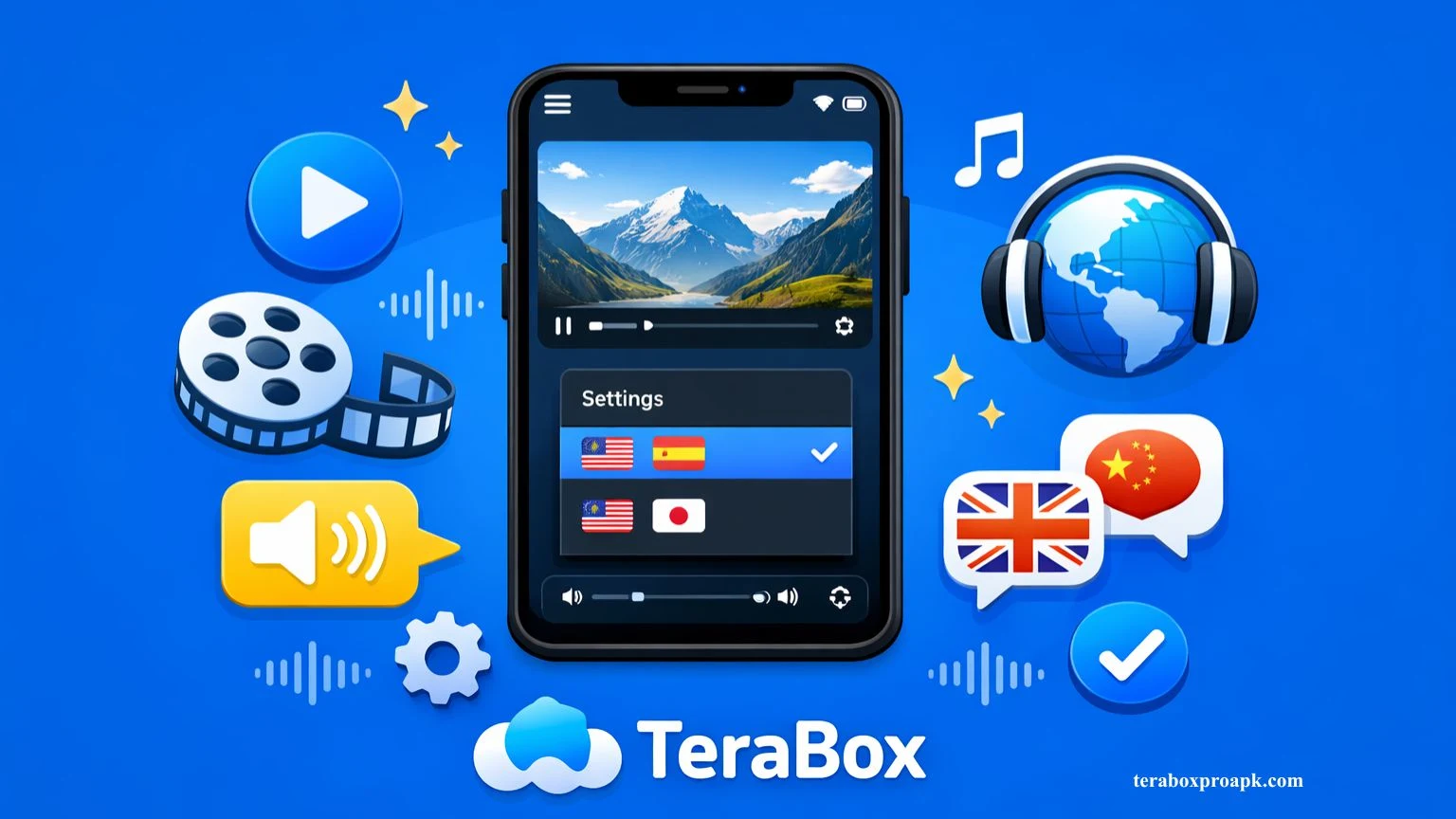 Change Audio in TeraBox