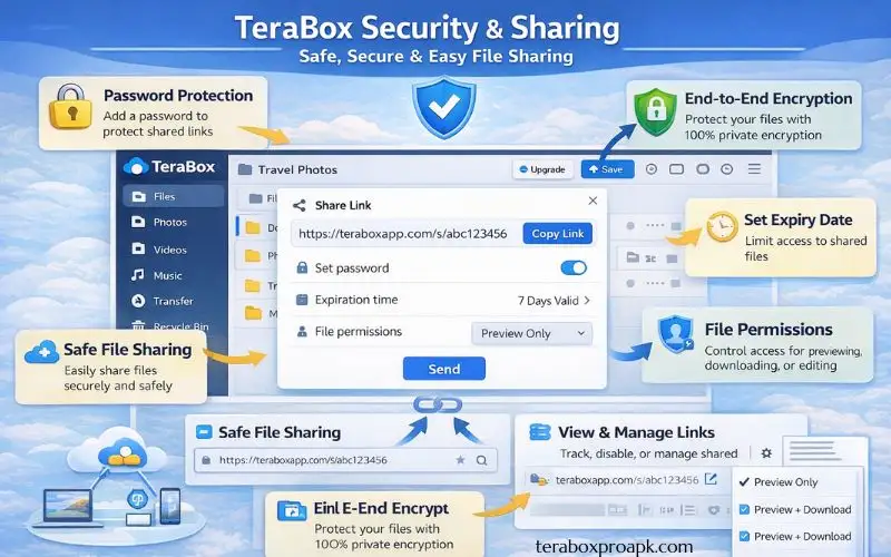 TeraBox Security & Sharing